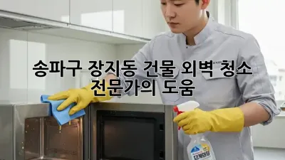 송파구 장지동 건물 외벽 청소 전문가의 도움